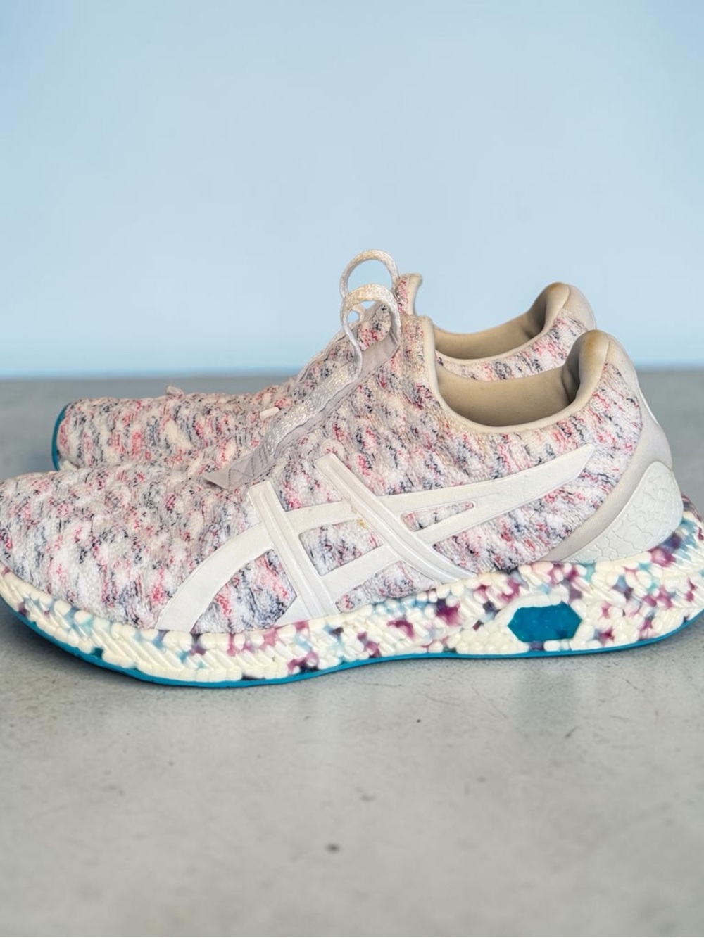 ASICS HyperGEL-Kenzen Women's Size 9 Knit Running Shoes T8F5N Multi-Color
